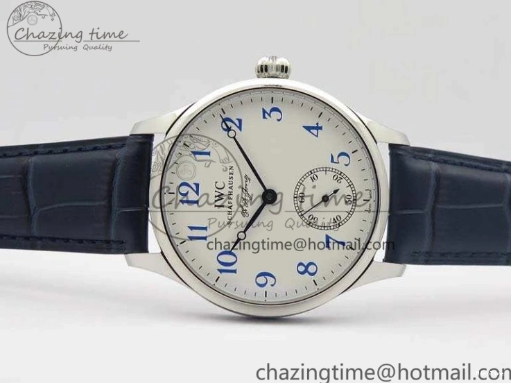 MIROTIME 0115 Portuguese Fa Jones IW544203 SS GSF 1:1 Best Edition White Dial On Leather Strap Trendsetting 7235